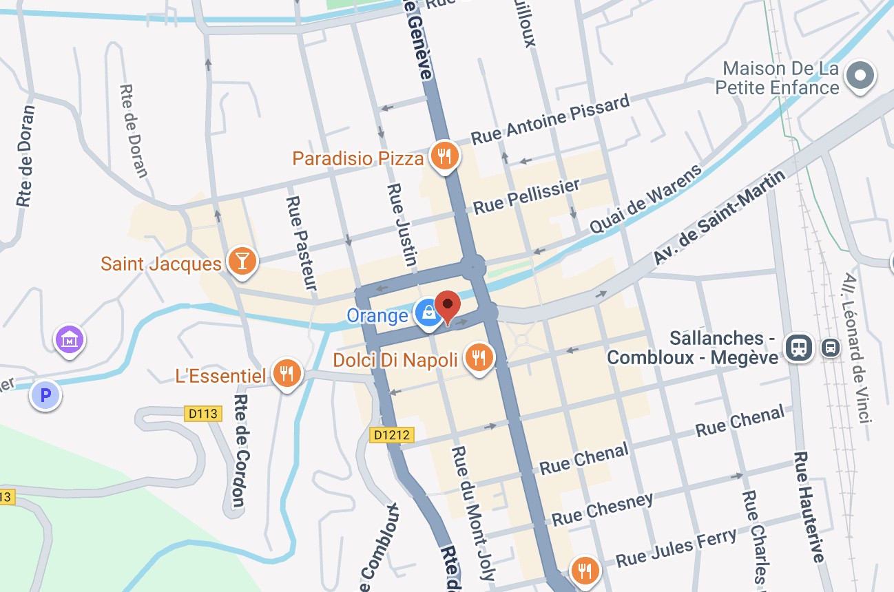 Plan d'accès Sallanches